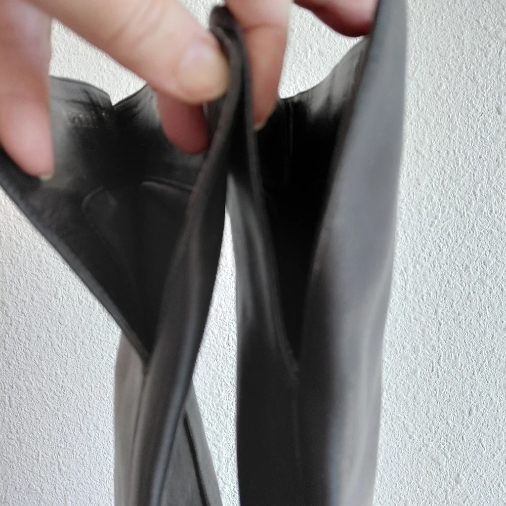 Giani Bini Womens Overs The Knee Riding Black Leather Boots